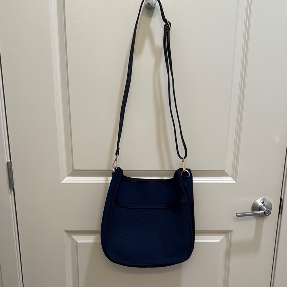 Elegant Navy Blue Cross Body Bag